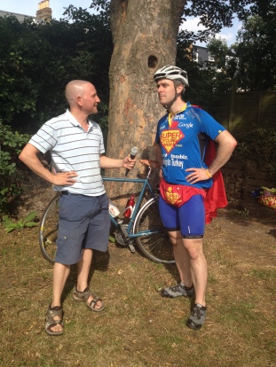 Wheels of Wisdom meets Super Cycling Man